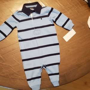 NWT Ralph Lauren Rugby Onesie 6m